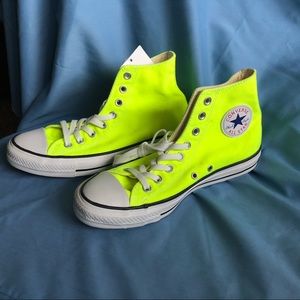 Neon Yellow Converse